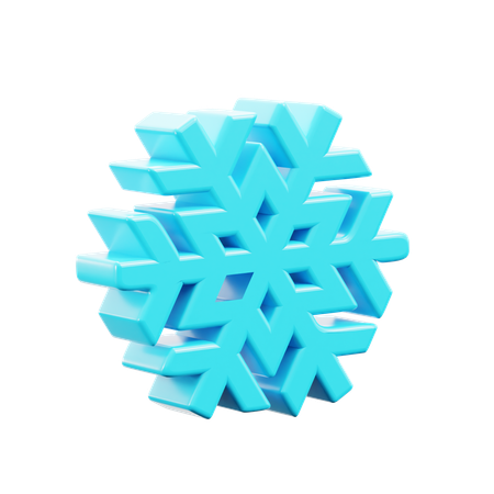 Floco de neve  3D Icon