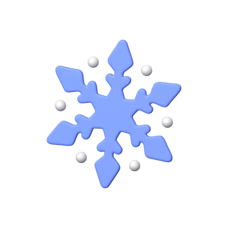 Floco de neve  3D Icon