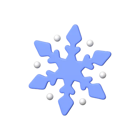 Floco de neve  3D Icon