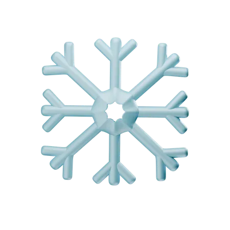 Floco de neve  3D Icon