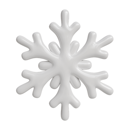 Floco de neve  3D Icon