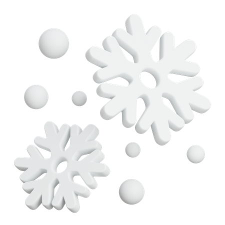 Floco de neve  3D Icon