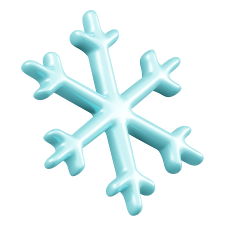 Floco de neve  3D Illustration