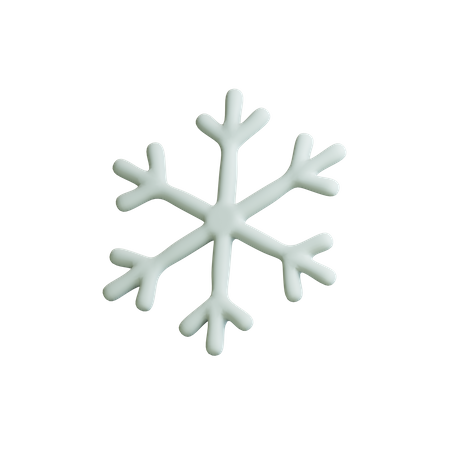 Floco de neve  3D Illustration