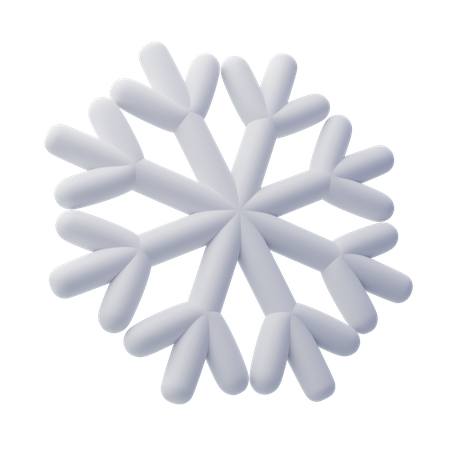 Floco de neve  3D Icon