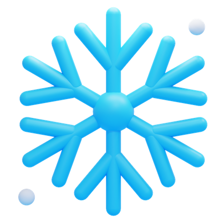 Floco de neve  3D Icon