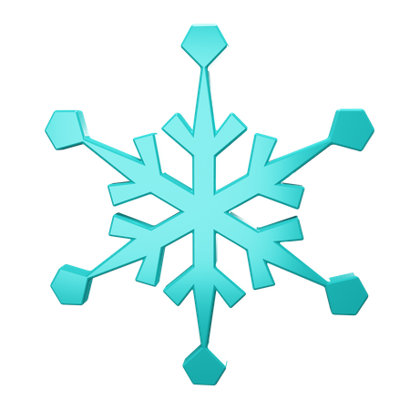 Floco de neve  3D Icon