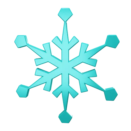 Floco de neve  3D Icon