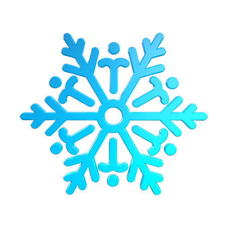 Floco de neve  3D Icon