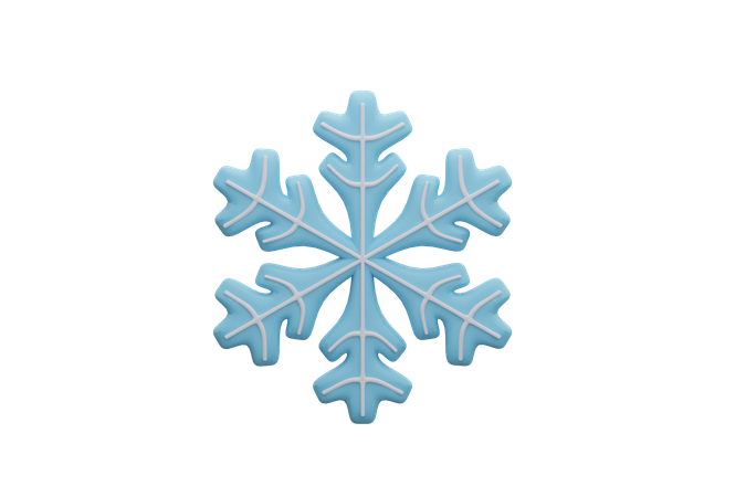 Floco de neve  3D Icon