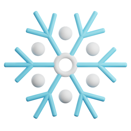 Floco de neve  3D Icon