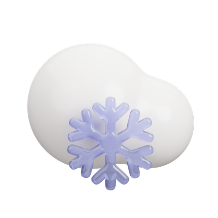 Floco de neve  3D Icon