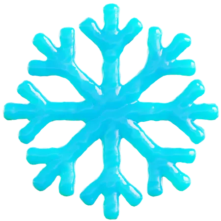 Floco de neve estilizado  3D Icon