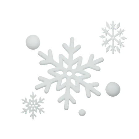 Flocon de neige  3D Icon