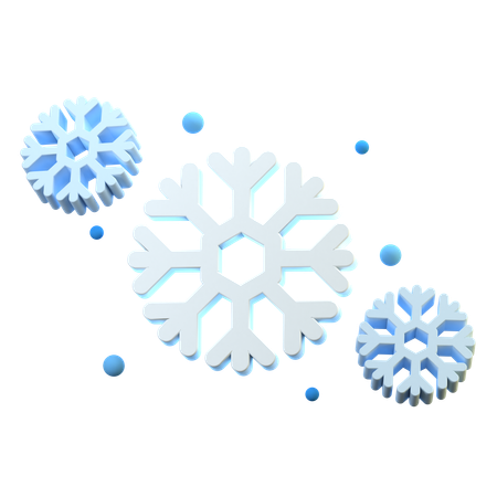 Flocon de neige  3D Icon