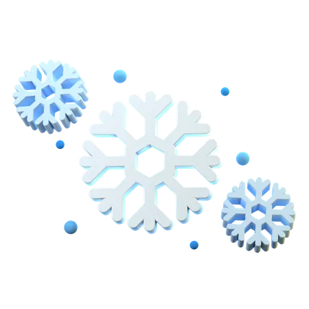 Flocon de neige  3D Icon