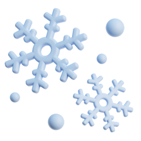 Flocon de neige  3D Icon