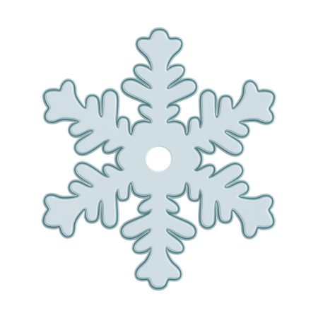 Flocon de neige  3D Icon