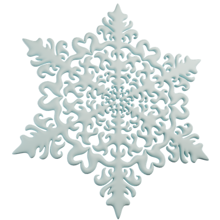 Flocon de neige  3D Icon