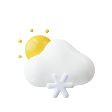 Flocon de neige  3D Icon
