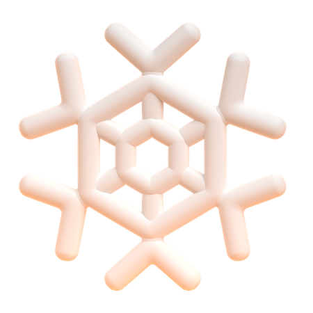 Flocon de neige  3D Illustration