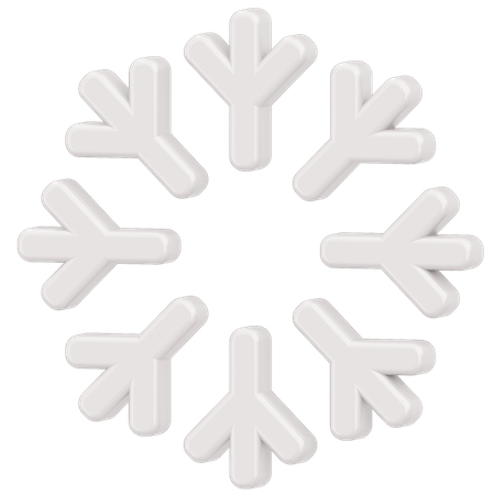 Flocon de neige  3D Icon