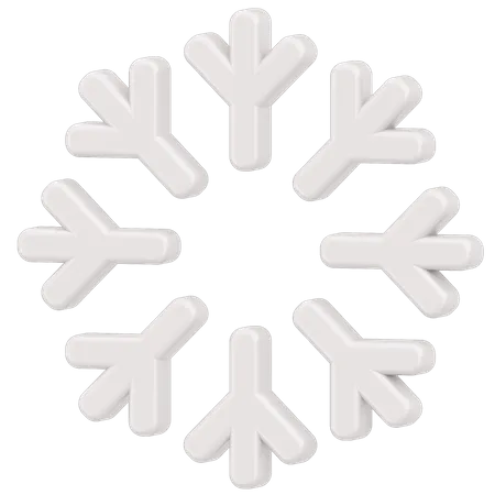 Flocon de neige  3D Icon