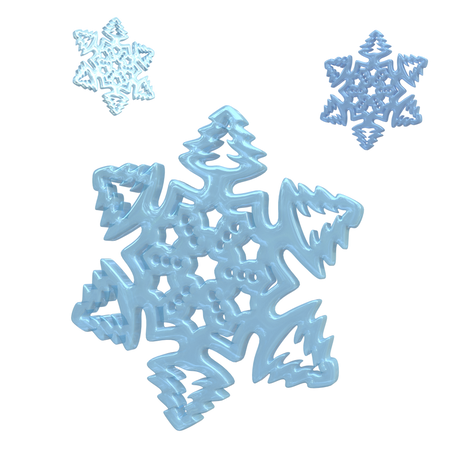 Flocon de neige  3D Icon