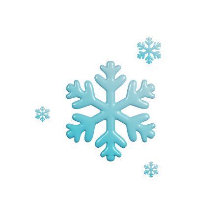 Flocon de neige de Noël  3D Icon