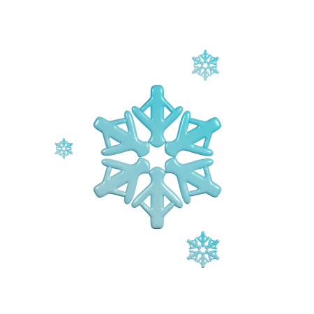 Flocon de neige de Noël  3D Icon