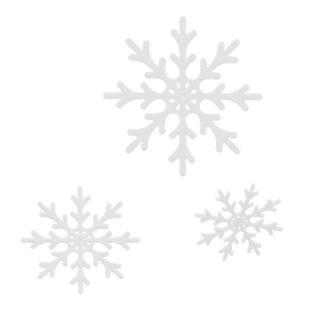 Flocons de neige  3D Icon