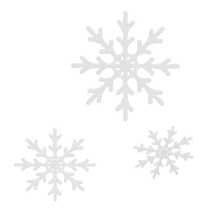 Flocons de neige  3D Icon