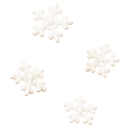 Flocons de neige  3D Icon