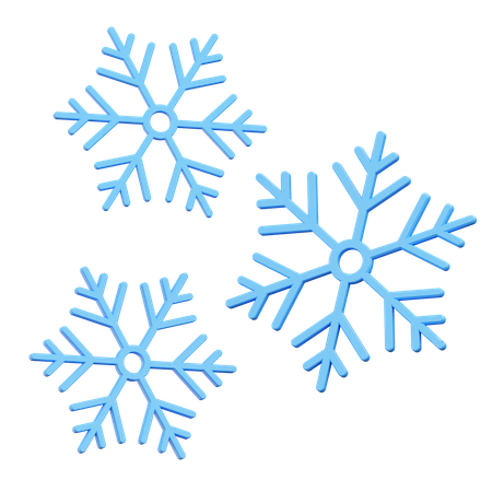 Flocons de neige  3D Icon