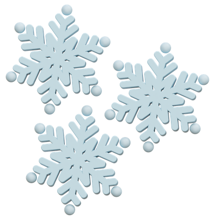 Flocons de neige  3D Icon