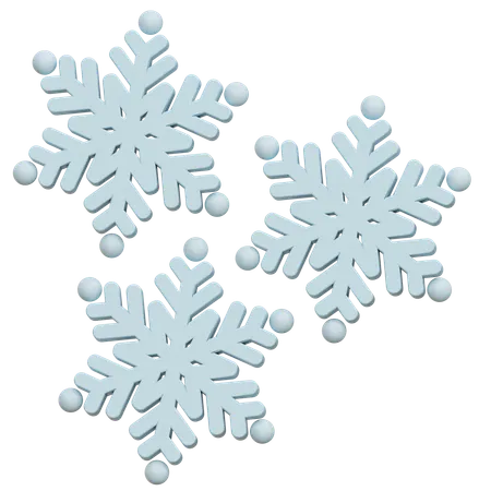 Flocons de neige  3D Icon