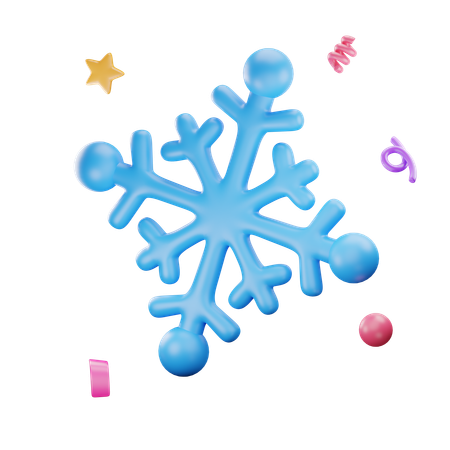 Flocons de neige  3D Icon