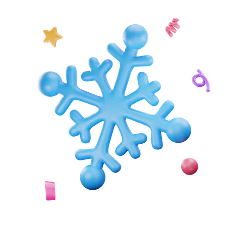 Flocons de neige  3D Icon