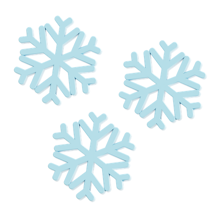 Flocons de neige  3D Icon