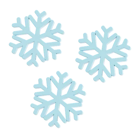 Flocons de neige  3D Icon