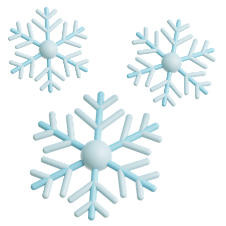 Flocons de neige  3D Icon