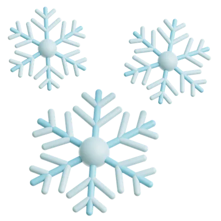 Flocons de neige  3D Icon