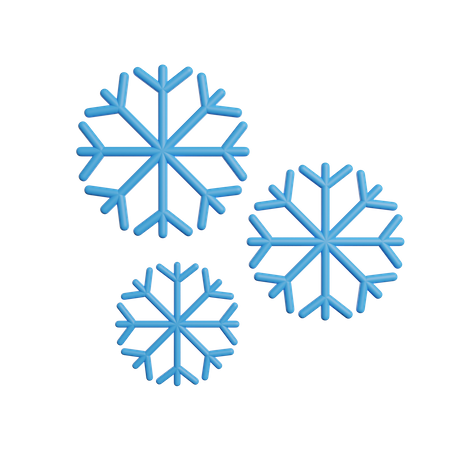 Flocons de neige  3D Icon