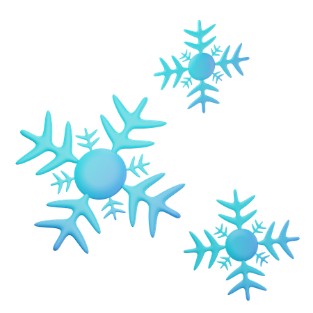 Flocons de neige  3D Icon