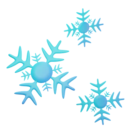 Flocons de neige  3D Icon