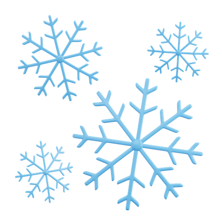 Flocons de neige  3D Icon