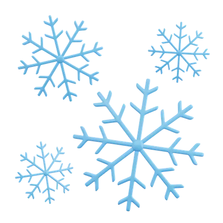 Flocons de neige  3D Icon