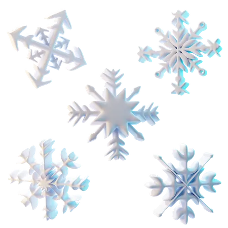 Flocons de neige  3D Icon