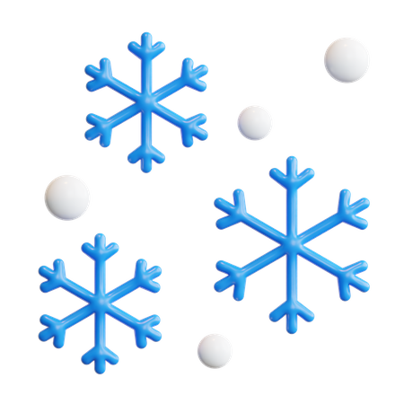 Flocons de neige  3D Icon