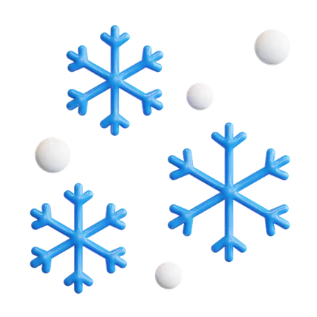 Flocons de neige  3D Icon